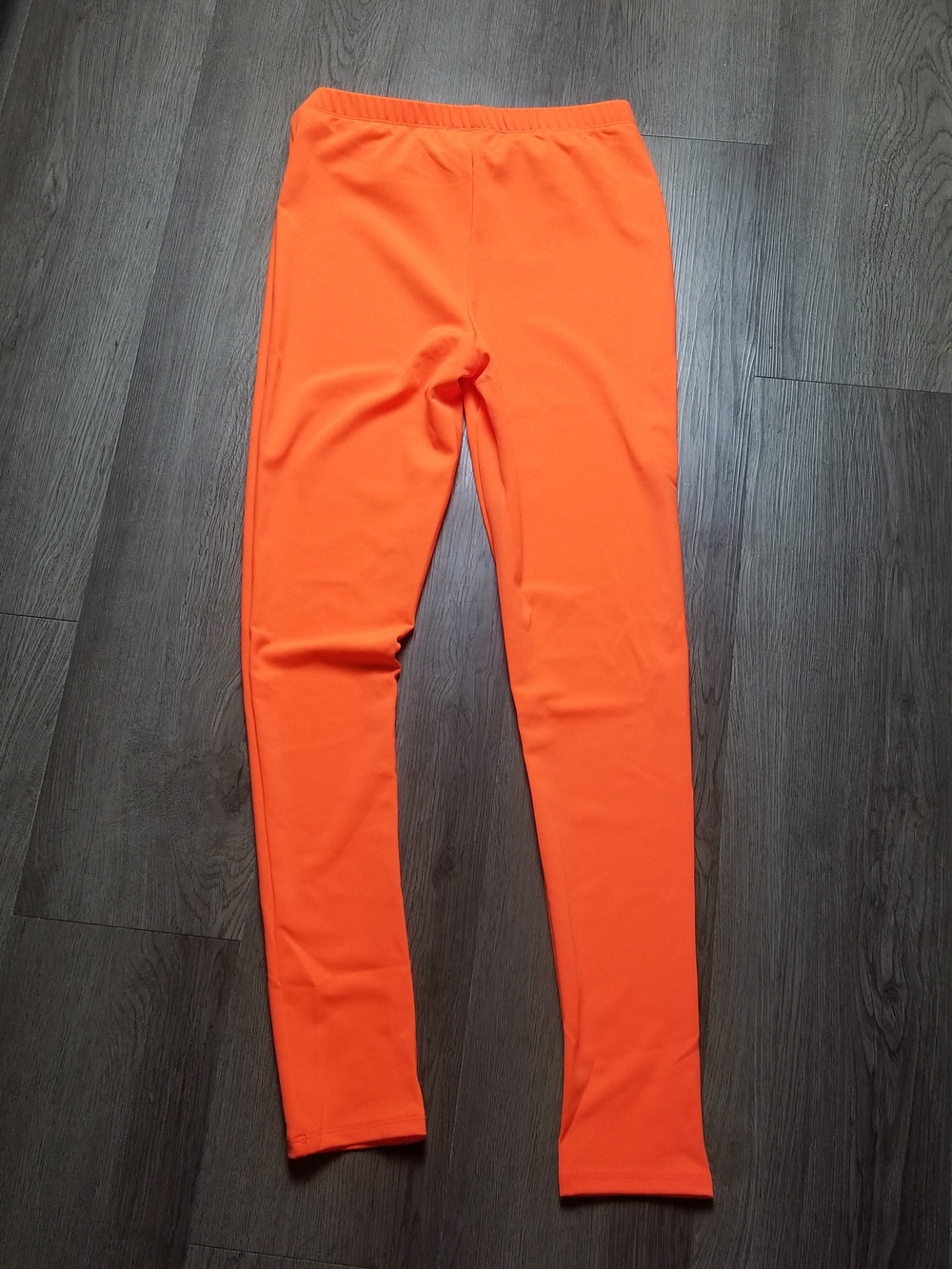 Capella Apparel Women's Orange Stretch Leggings (Size S/Junior) - Picture 3 of 10